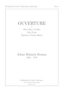 Partition complète, Ouverture en G minor, G minor, Roman, Johan Helmich