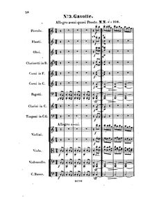Partition , Gavotte,  No.6 en C major, Op.150, C major, Lachner, Franz Paul