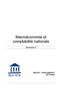 Macroéconomie et comptabilité nationale