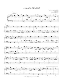 Partition Sonata K.323, 100 clavier sonates, Scarlatti, Domenico