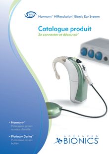 Catalogue produit Bionics