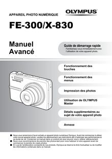 Notice Appareil Photo numériques Olympus  FE-300