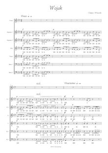 Partition , Wojak, 17 Polish chansons, Chopin, Frédéric
