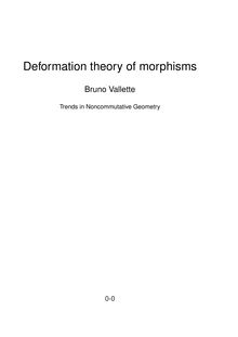Deformation theory of morphisms