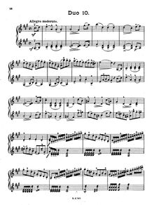 Partition Duo No.10, 12 Duos pour 2 violons, Dozen Duos for 2 Violins, Op.38