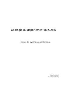 Géologie du département du GARD
