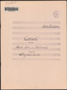 Partition complète, Triple Concerto, Röntgen, Julius
