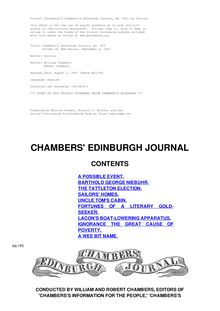 Chambers s Edinburgh Journal, No. 453 - Volume 18, New Series, September 4, 1852