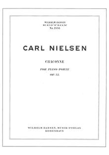 Partition complète, Chaconne, Op.32, Nielsen, Carl