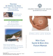 Mini-Cure Santé & Bien-être Future Maman CHALLES-LES-EAUX