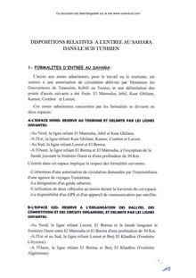 RAIVENTURE - Tunisie - FR - Autorisations