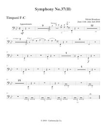 Partition timbales, Symphony No.37, D major, Rondeau, Michel par Michel Rondeau