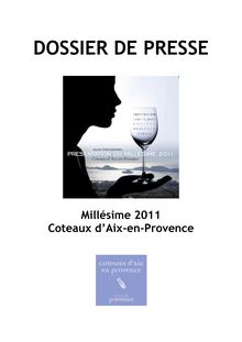 DOSSIER DE PRESSE - Vins de Provence