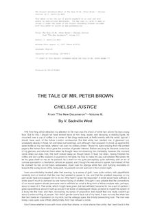 The Tale Of Mr. Peter Brown - Chelsea Justice - From "The New Decameron", Volume III.