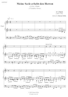 Partition complète, 6 choral préludes, 6 Choräle von verschiedener Art ; Schübler-Chorales