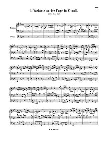 Partition Alternative Version (BWV 574a), Fugue on a Theme by Giovanni Legrenzi