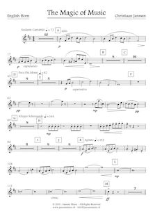 Partition anglais cor, pour Magic of Music, Janssen, Christiaan