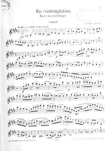 Partition de violon, Deux petits trios, Morceaux mélodiques