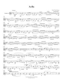 Partition violon 2 , partie, Aella, A Character Study, A minor, Nachbaur, Fred