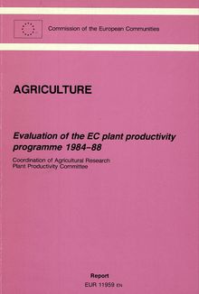 Evaluation of the EC plant productivity programme 1984-1988