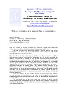 Comunicaciones – Grupo 23 Teletrabajo, tecnología y trabajadores ...