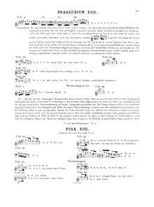 Partition Anhang (Appendix) pour Book 1, Nos. 13–24, Das wohltemperierte Klavier I