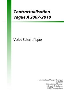 Contractualisation vague A 2007-2010