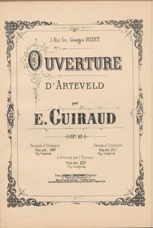 Partition complète, Ouverture d Arteveld, Guiraud, Ernest