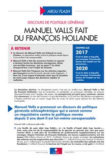 Discours de politique générale : Manuel Valls fait du François Hollande