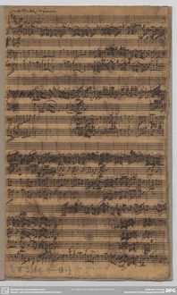 Partition complète, violon Concerto en G major, G major, Graun, Johann Gottlieb par Johann Gottlieb Graun