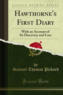Hawthorne s First Diary