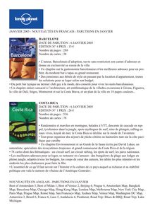 JANVIER 2005 - NOUVEAUTÉS EN FRANCAIS - PARUTIONS EN JANVIER ...