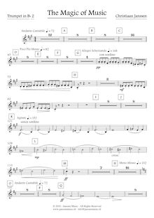 Partition trompette 2 (B♭), pour Magic of Music, Janssen, Christiaan