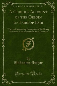 Curious Account of the Origin of Fairlop Fair