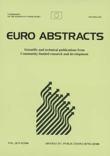 EURO ABSTRACTS. Scientific and technical publications from Community-funded research and development VOL. 28 N° 8/1990