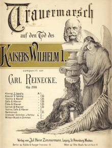 Partition complète, Trauermarsch, Op.200, Trauermarsch auf den Tod des Kaisers Wilhelm I