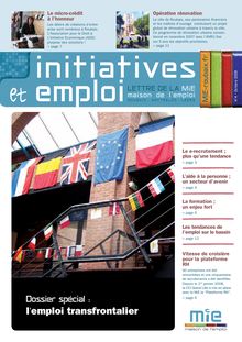 Journal Initiatives et Emploi n°4 - l emploi transfrontalier