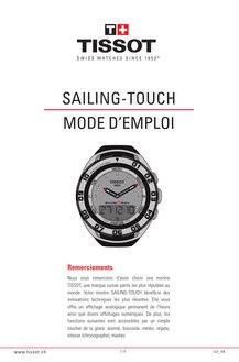 Mode d emploi Sailing-Touch Tissot