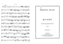 Partition parties complètes, corde quatuors, Op.2, Haydn, Joseph par Joseph Haydn