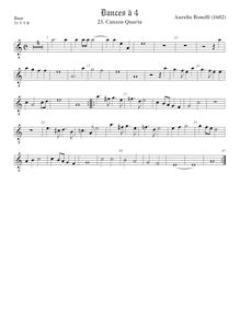 Partition viole de basse, octave aigu clef, Primo libro de ricercari et canzoni