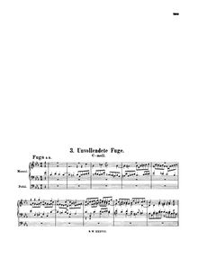 Partition Fugue (unfinished), Fantasia et Fugue en C minor, C minor
