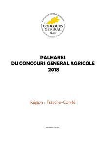 Concours général agricole 2018 Franche-Comté