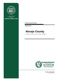 Navajo County June 30, 2006 Single Audit