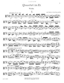 Partition viole de gambe, corde quatuor No.3 en D major, Op.70, D major