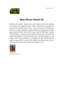 Moto Revue Classic 62