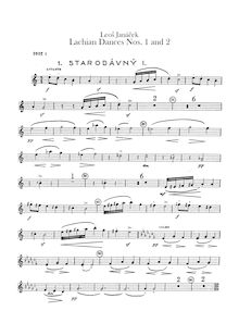 Partition hautbois 1, 2, anglais cor, Lašské Tance, Janáček, Leoš