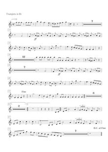 Partition trompette (en B♭), Radetzky March, Op.228, Strauss Sr., Johann