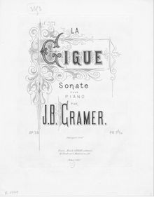 Partition complète, 3 sonates, Op.39, Cramer, Johann Baptist