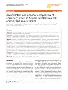 Accumulation and aberrant composition of cholesteryl esters in Scrapie-infected N2a cells and C57BL/6 mouse brains
