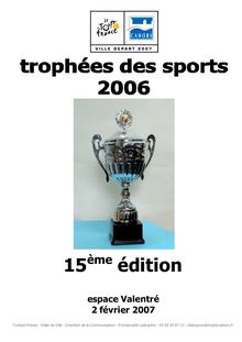 dp trophées des sports 2006 avec résultats